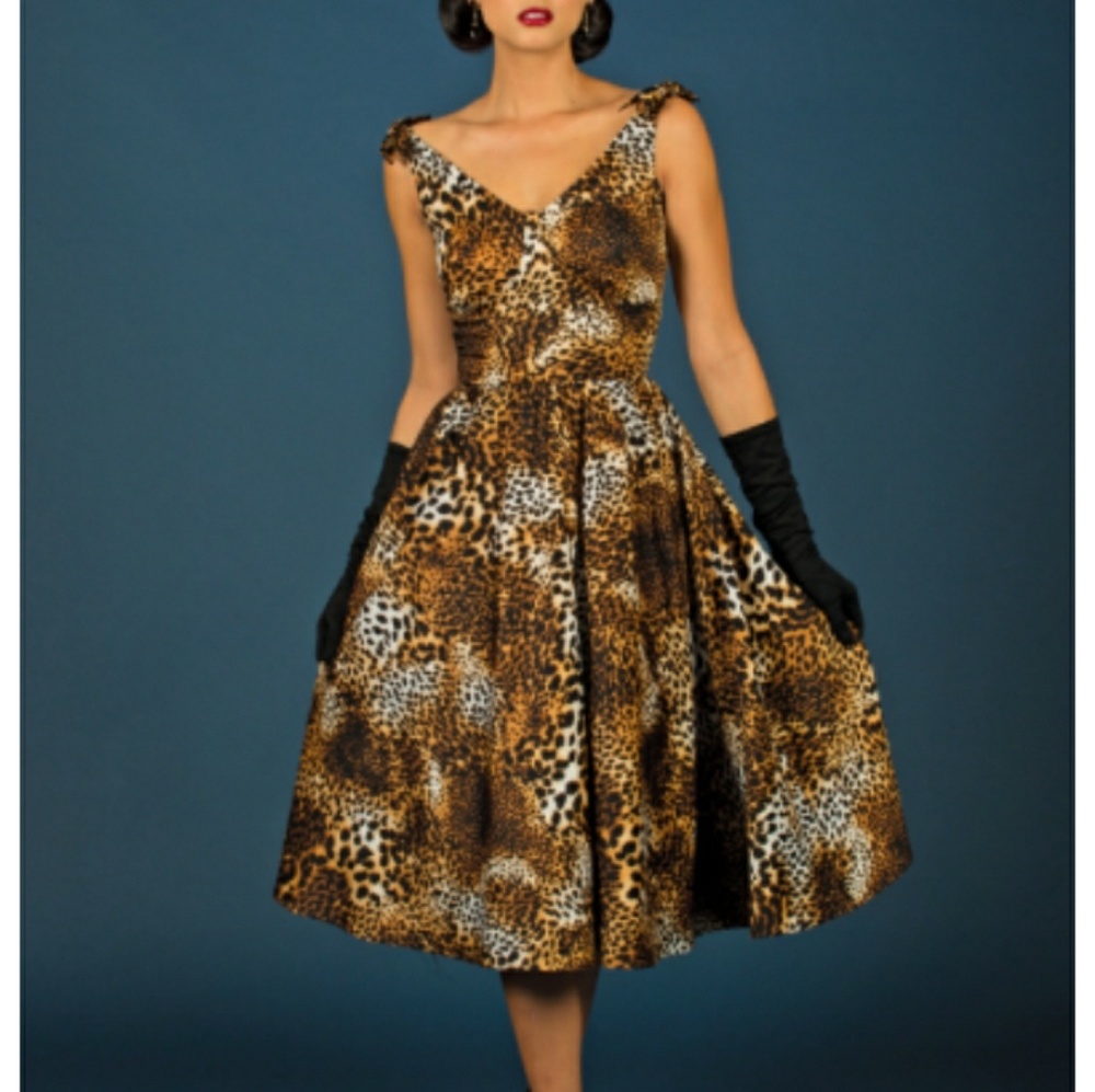 Stop Staring Estello Leopard Pinup dress